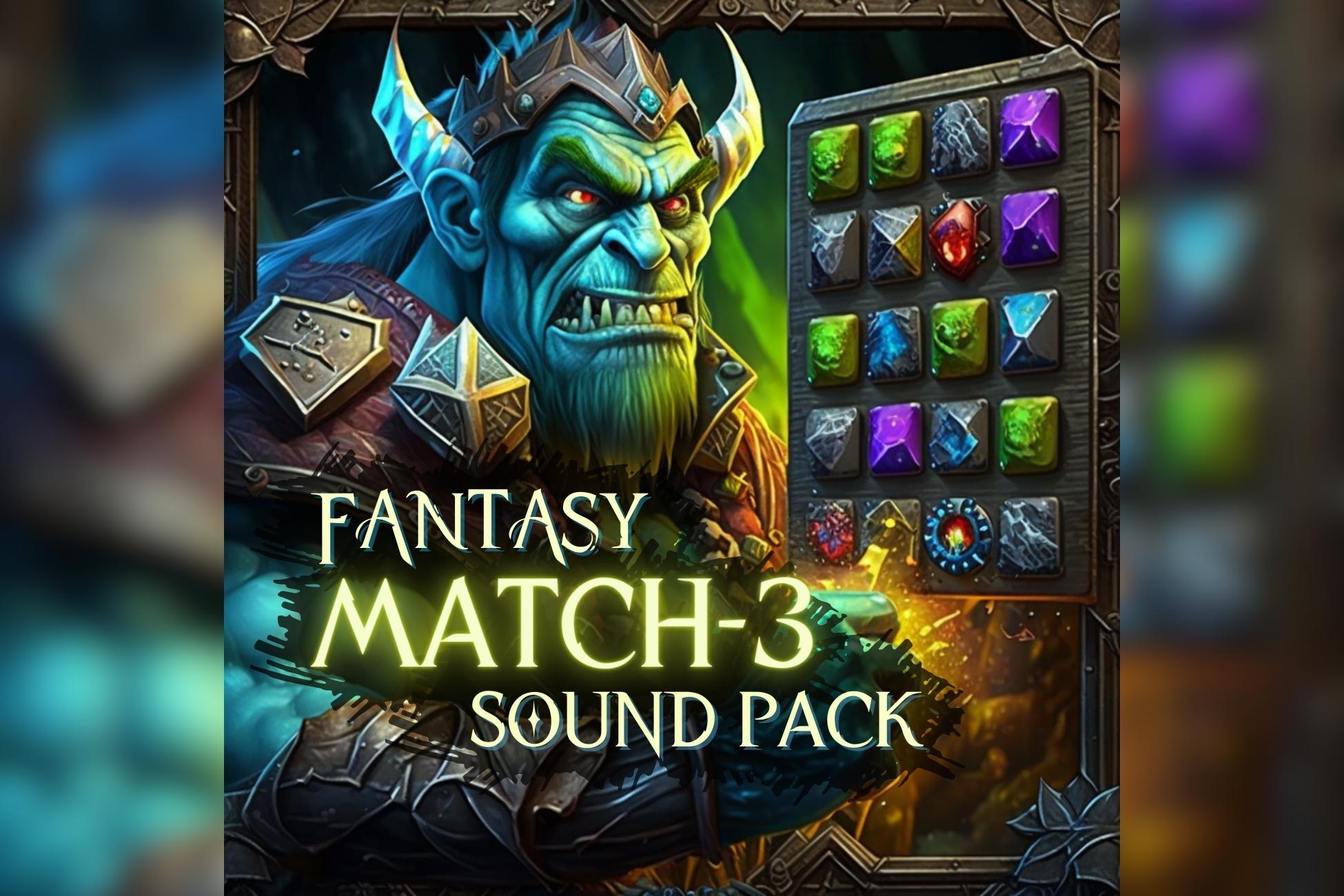 Fantasy Match 3 Game Sound Effects Pack