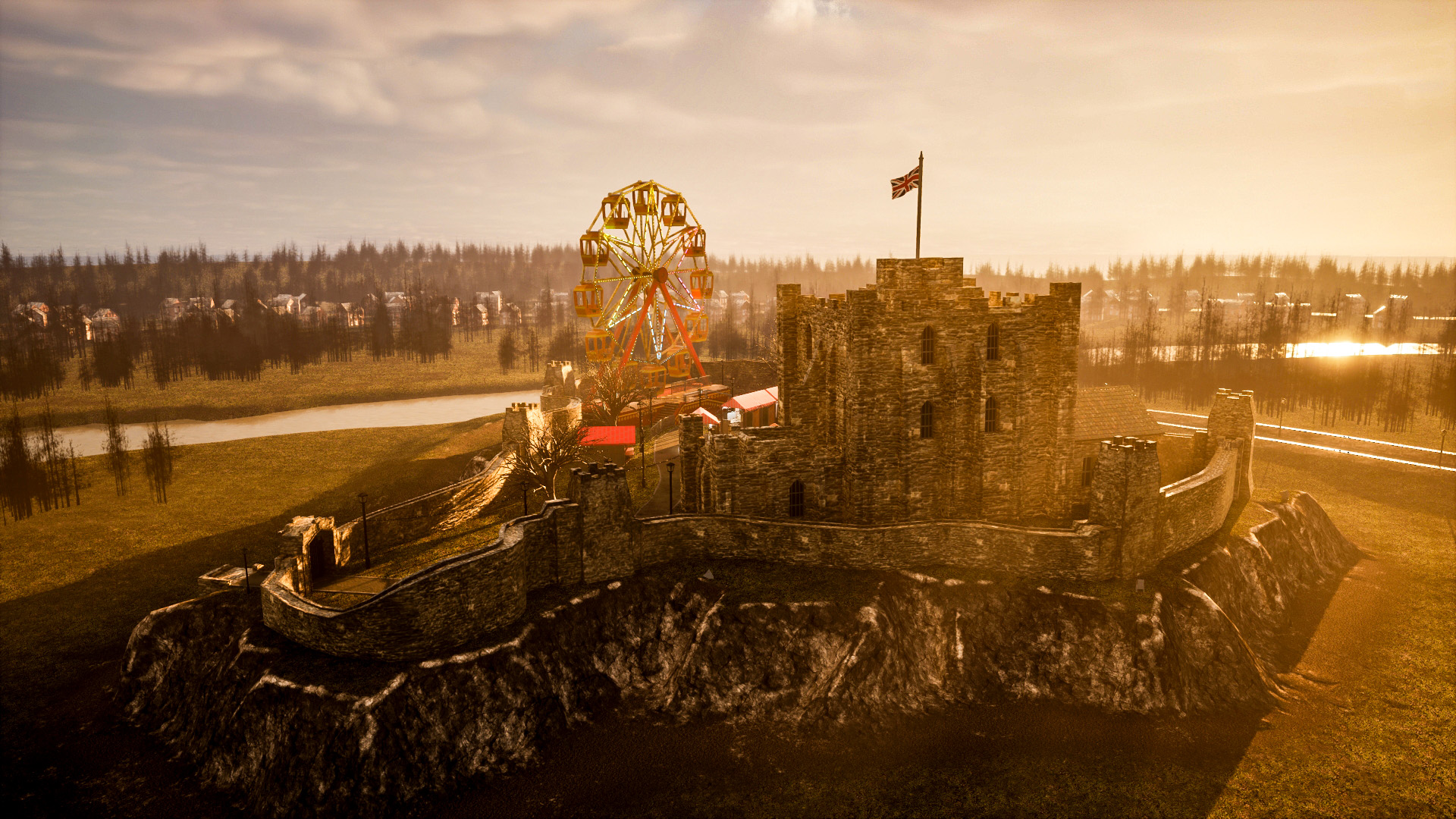 Christmas Market at a Historic Castle by ks741119