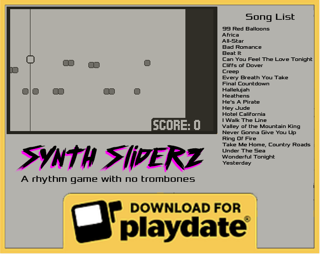 Synth Sliders for PlayDate - EARLY ACCESS