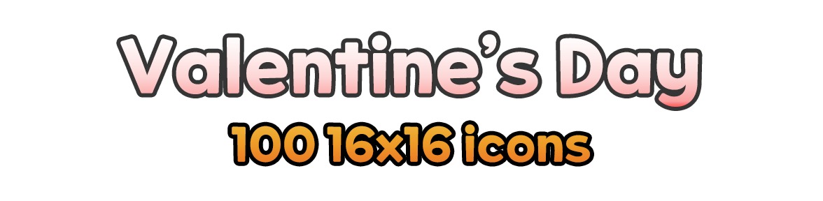 Valentine's Day [100 16x16 Event Icon Set]