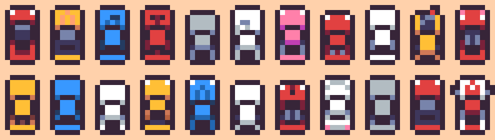 Japanese Car Sprites