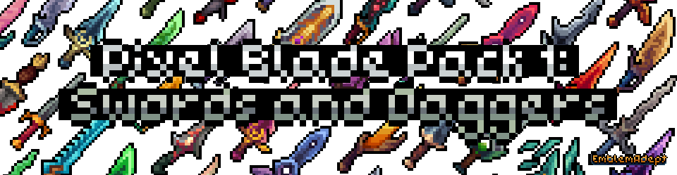 Pixel Blade Pack 1: Swords and Daggers