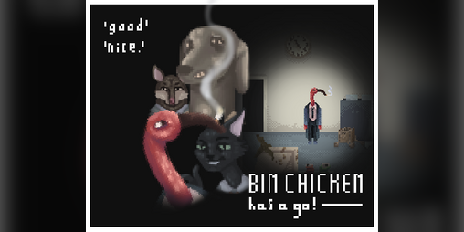Cover image for Bin Chicken Has a Go!