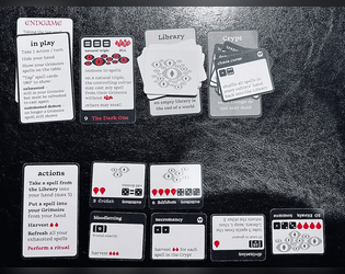 The Blessèd Dark   - Alternate PNP cards for a tiny card game about summoning demons 