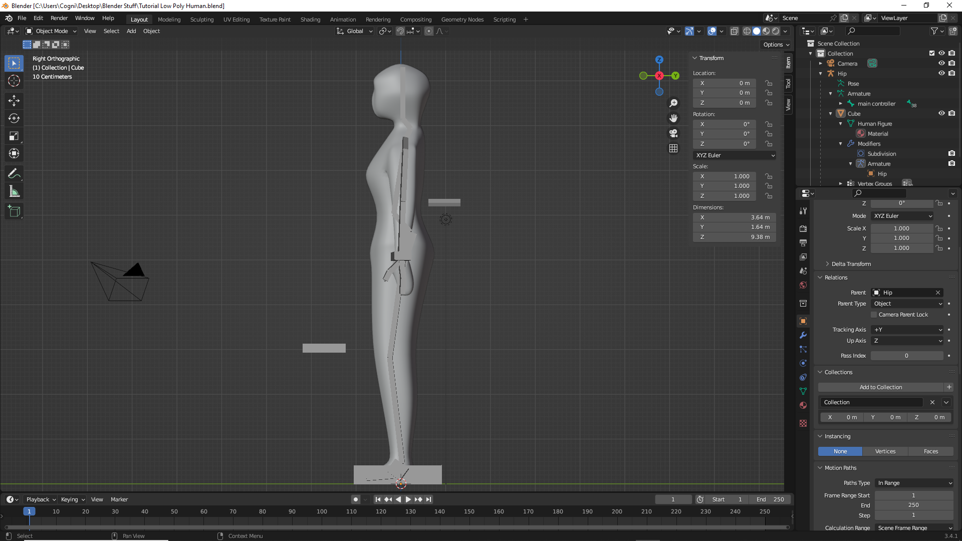 First Blender Model and Rig! itch.io