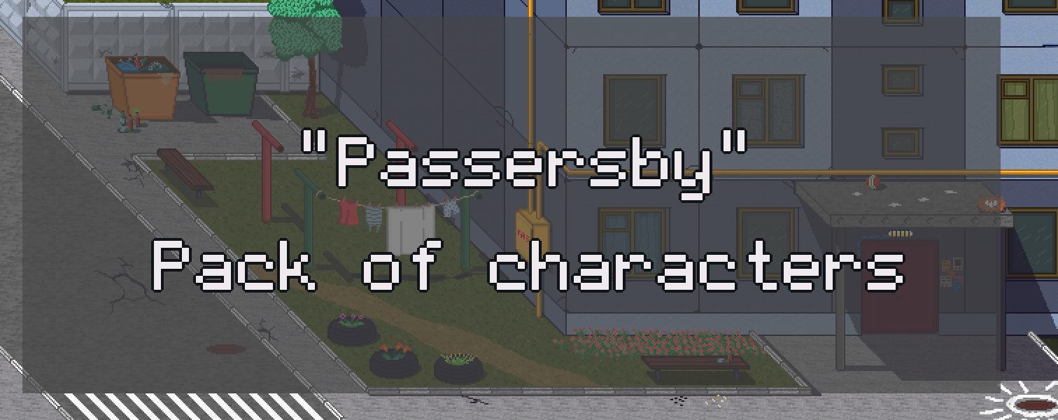 "Passersby" Pack of characters