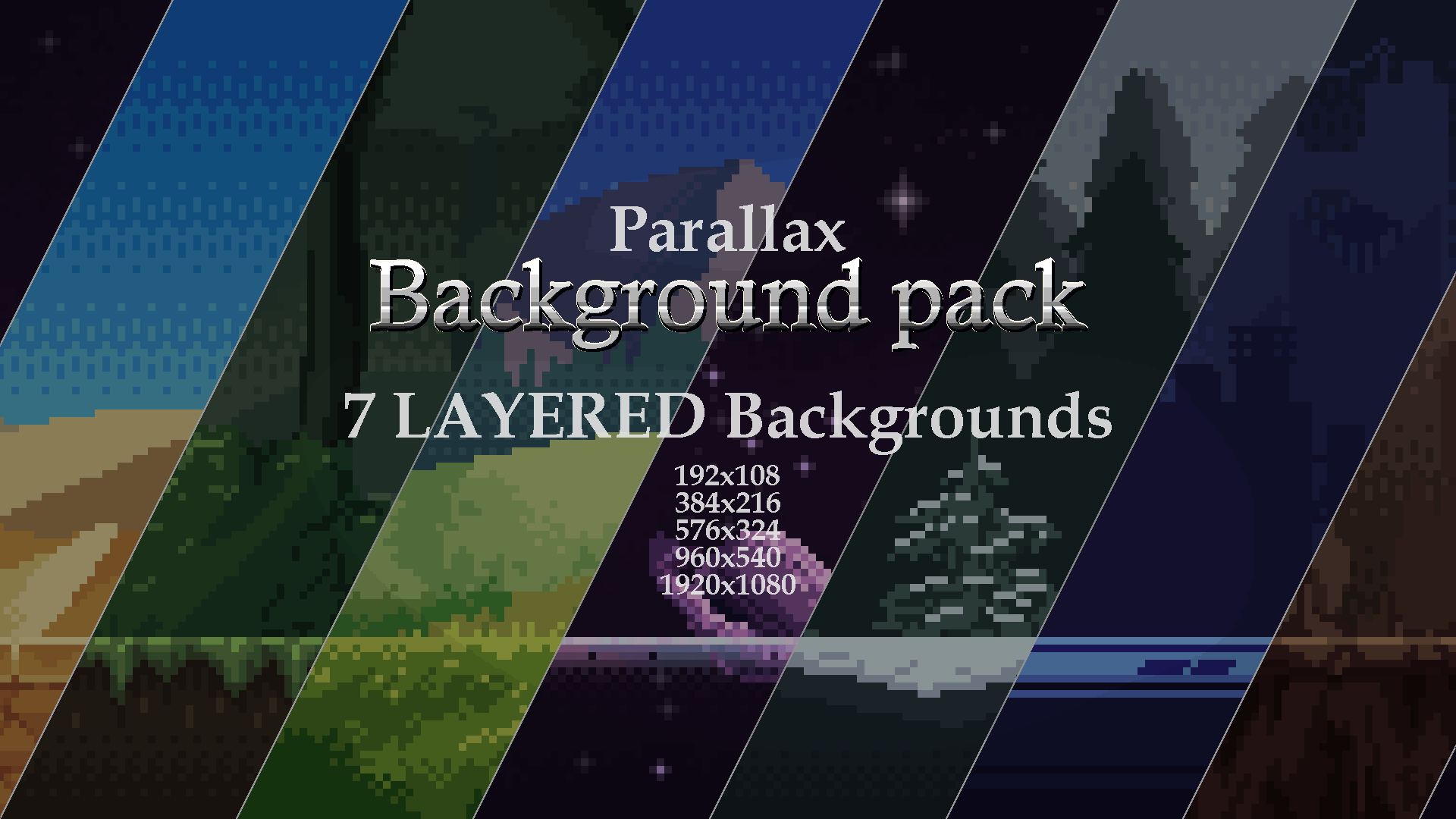Parallax Backgrounds (Foregrounds included)