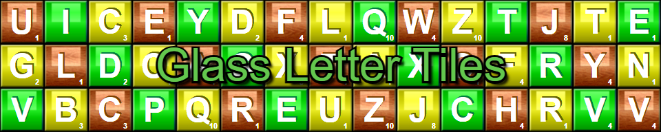 Glass Letter Tiles