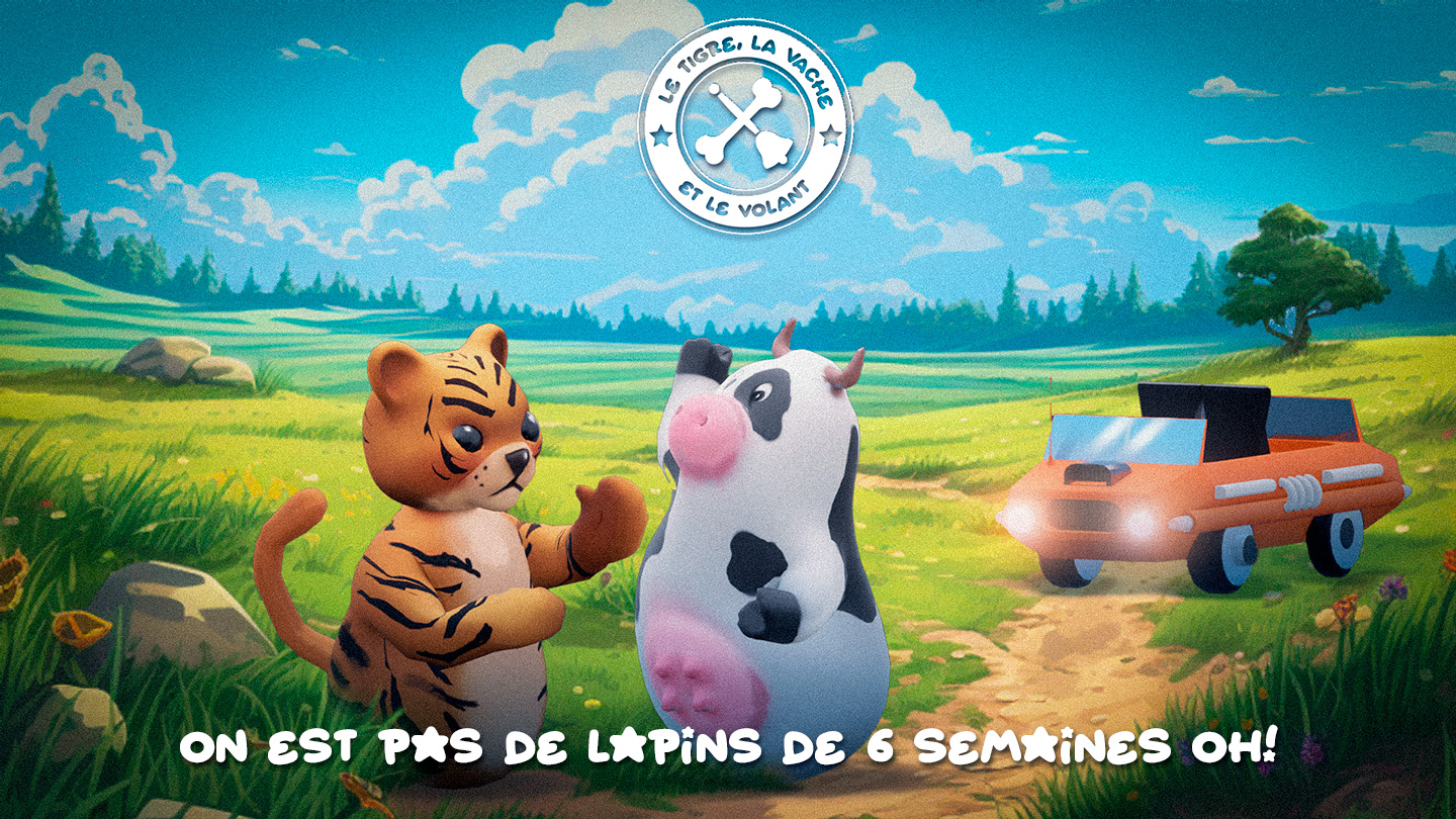 Le tigre, la Vache et le Volant