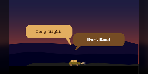 Cover image for Long Night, Dark Road
