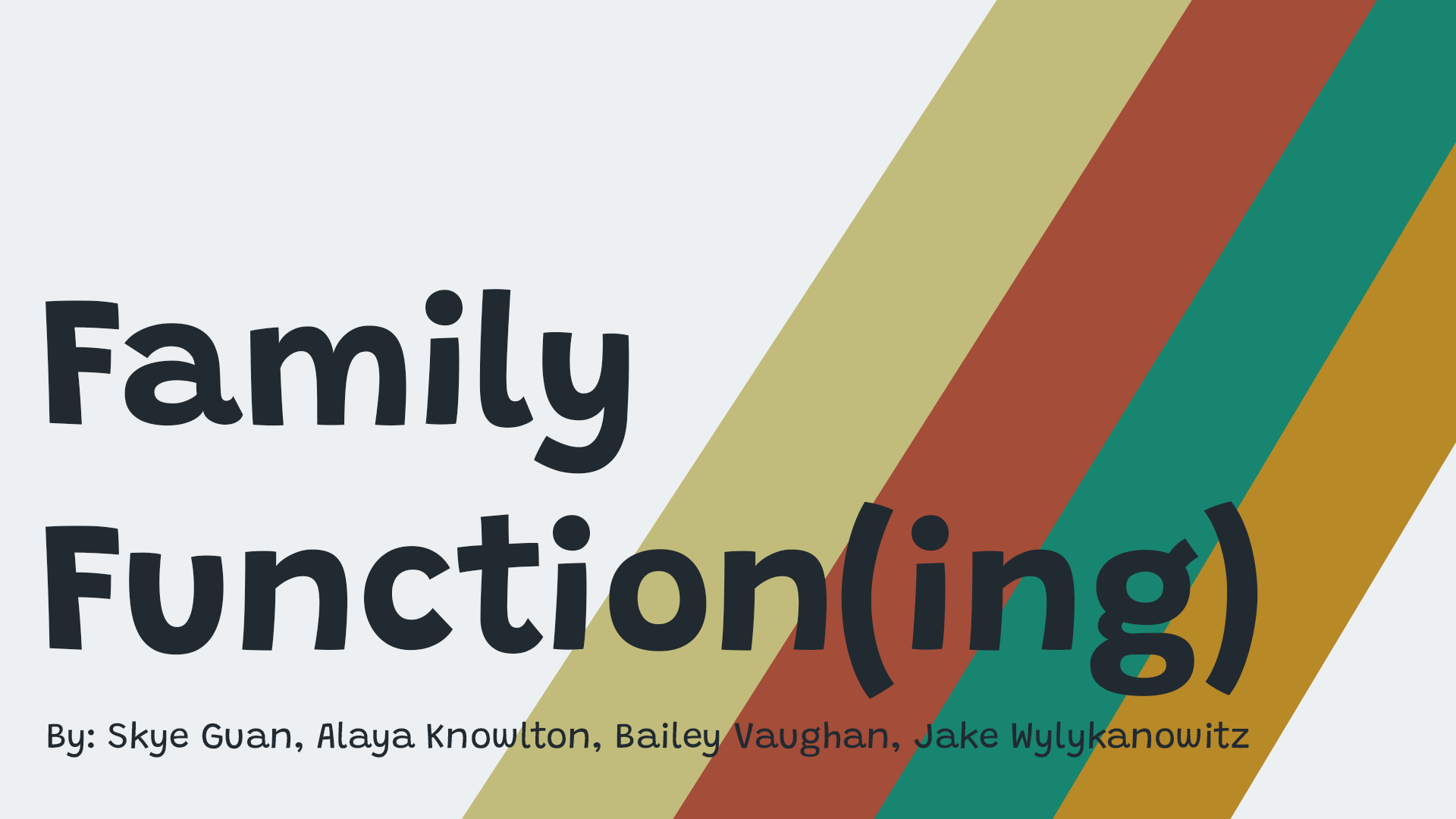 Family Function(ing) by Skye