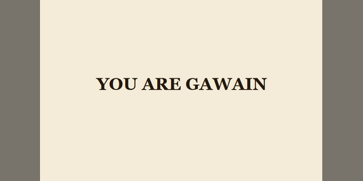 Cover image for YOU ARE GAWAIN