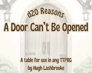 d20 Reasons a Door Can't Be Opened  