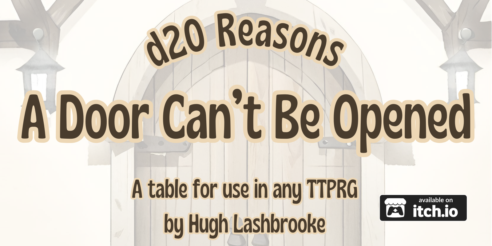 Cover image for d20 Reasons a Door Can't Be Opened