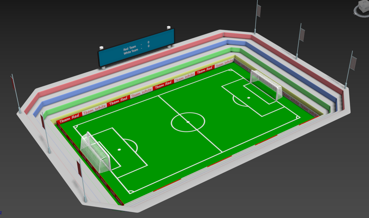 3D Football Mini Stadium