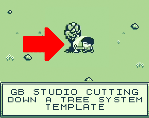 GB Studio Cutting Down A Tree System Template by AA STUDIO