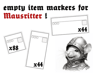 Mausritter - Empty item markers  