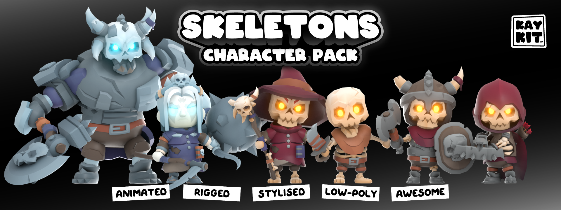 KayKit - Character Pack : Skeletons