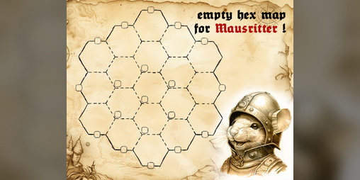Cover image for Mausritter - Blank map for hexcrawl