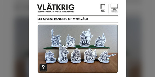 Cover image for Rangers of Myrkváld: Vlätkrig Paper Minis Set Seven