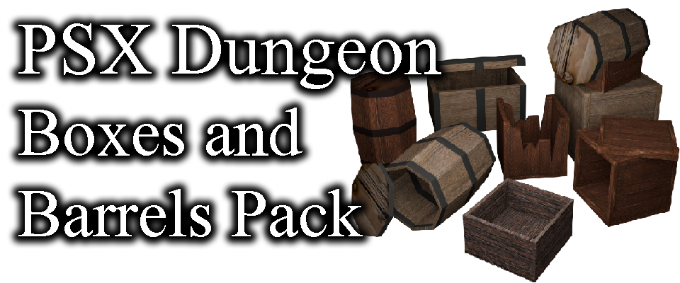 PSX Dungeon Boxes and Barrels Pack