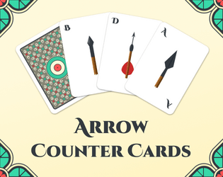 Arrow Counter Cards - Print and Play   - Printable arrow counter cards 