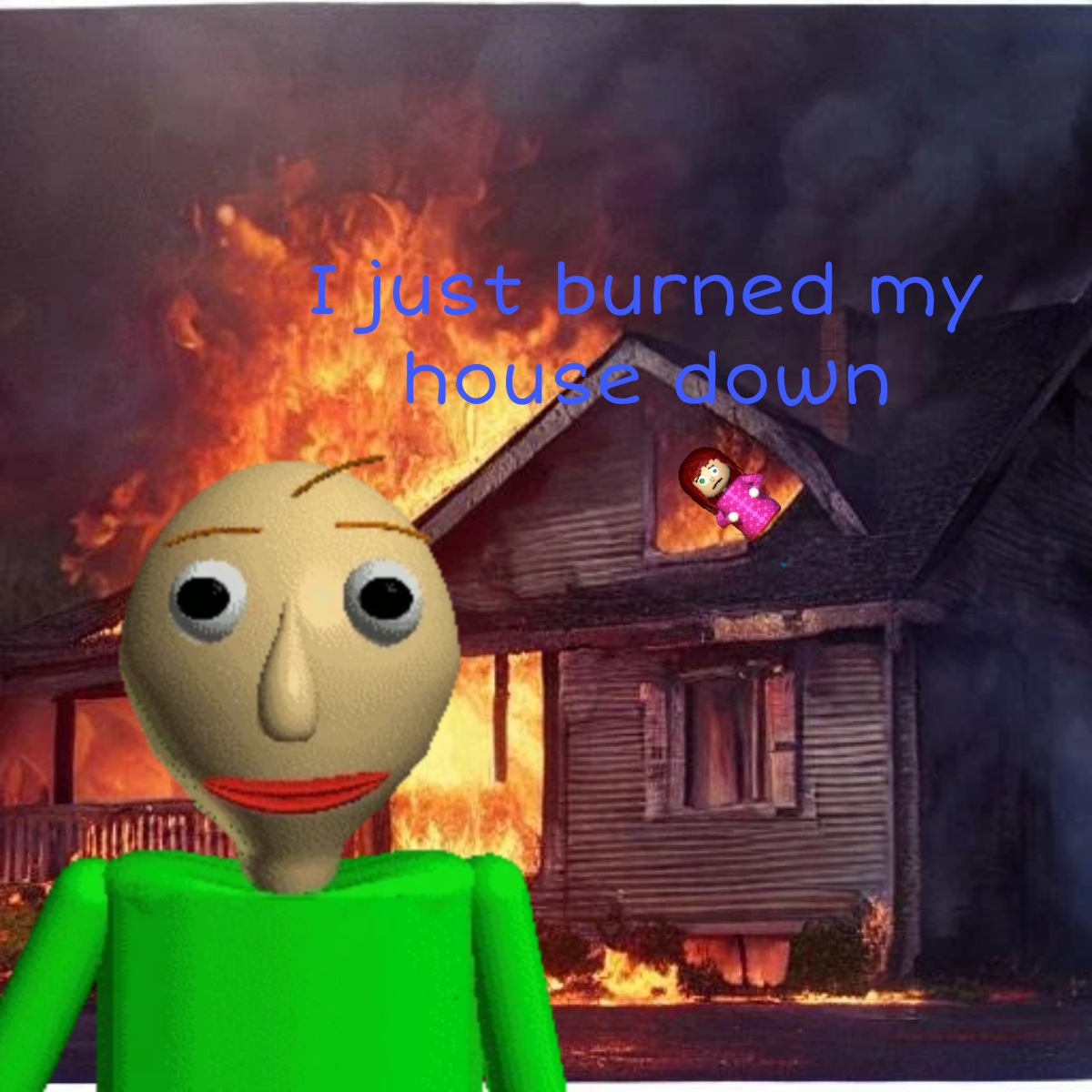 He burned his house down
