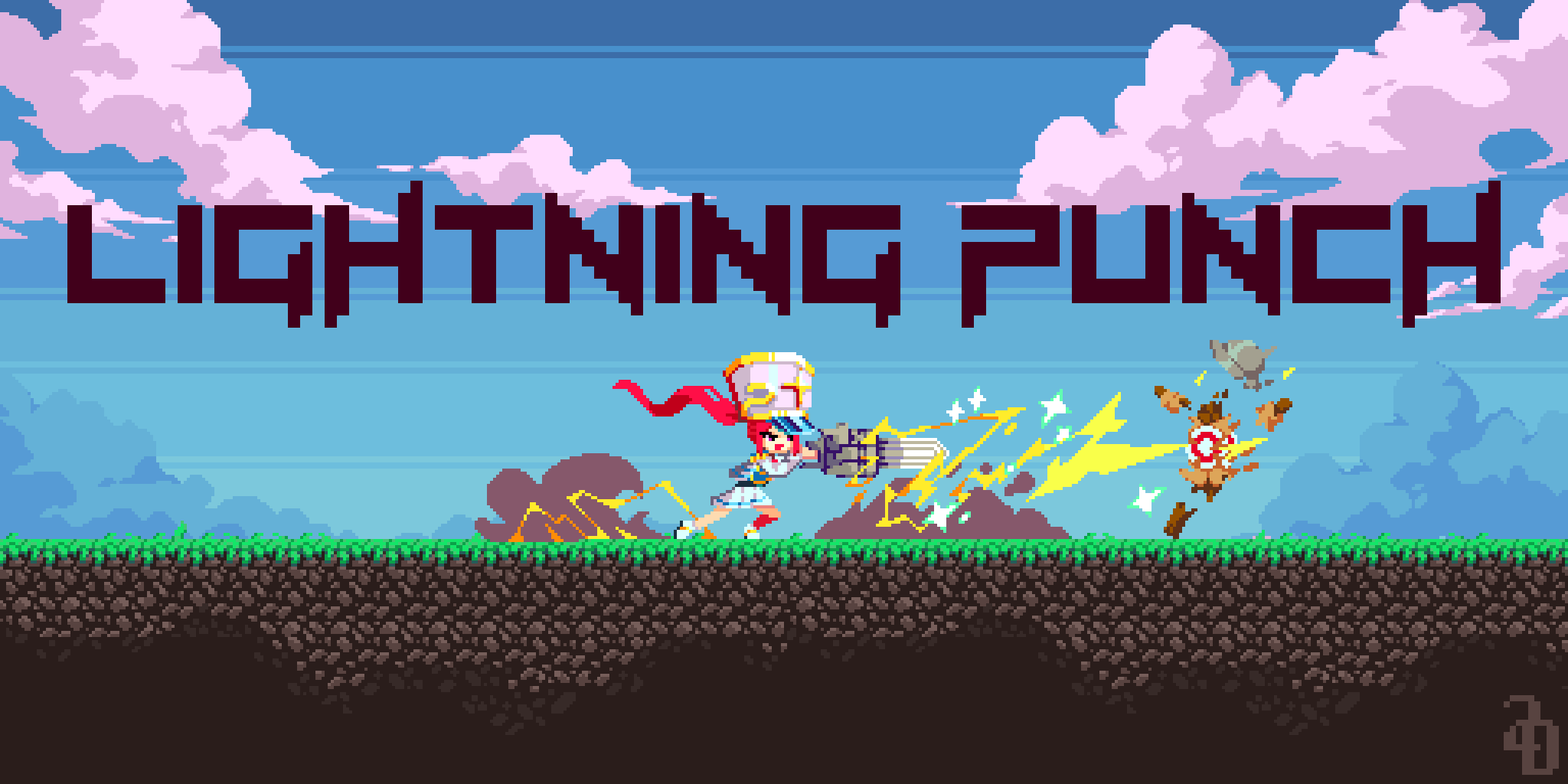 LIGHTNING PUNCH - pixel character game asset