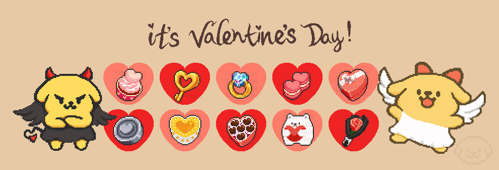 Pixel Valentine's Day! 32x32 icons!