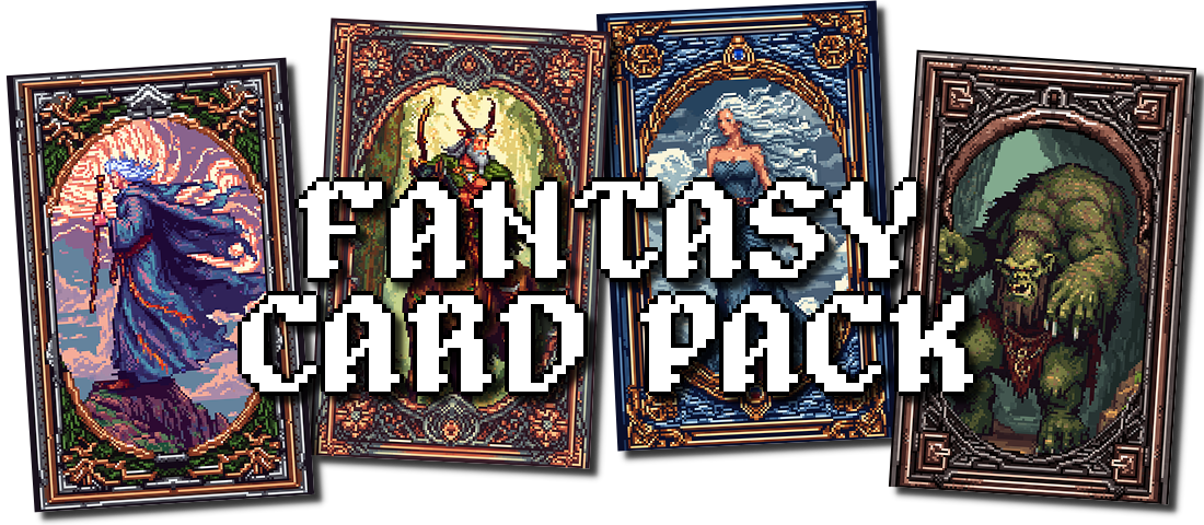 Ultimate Card Pack Pixel Art - RPG Fantasy Deck Building Pixelart Pack