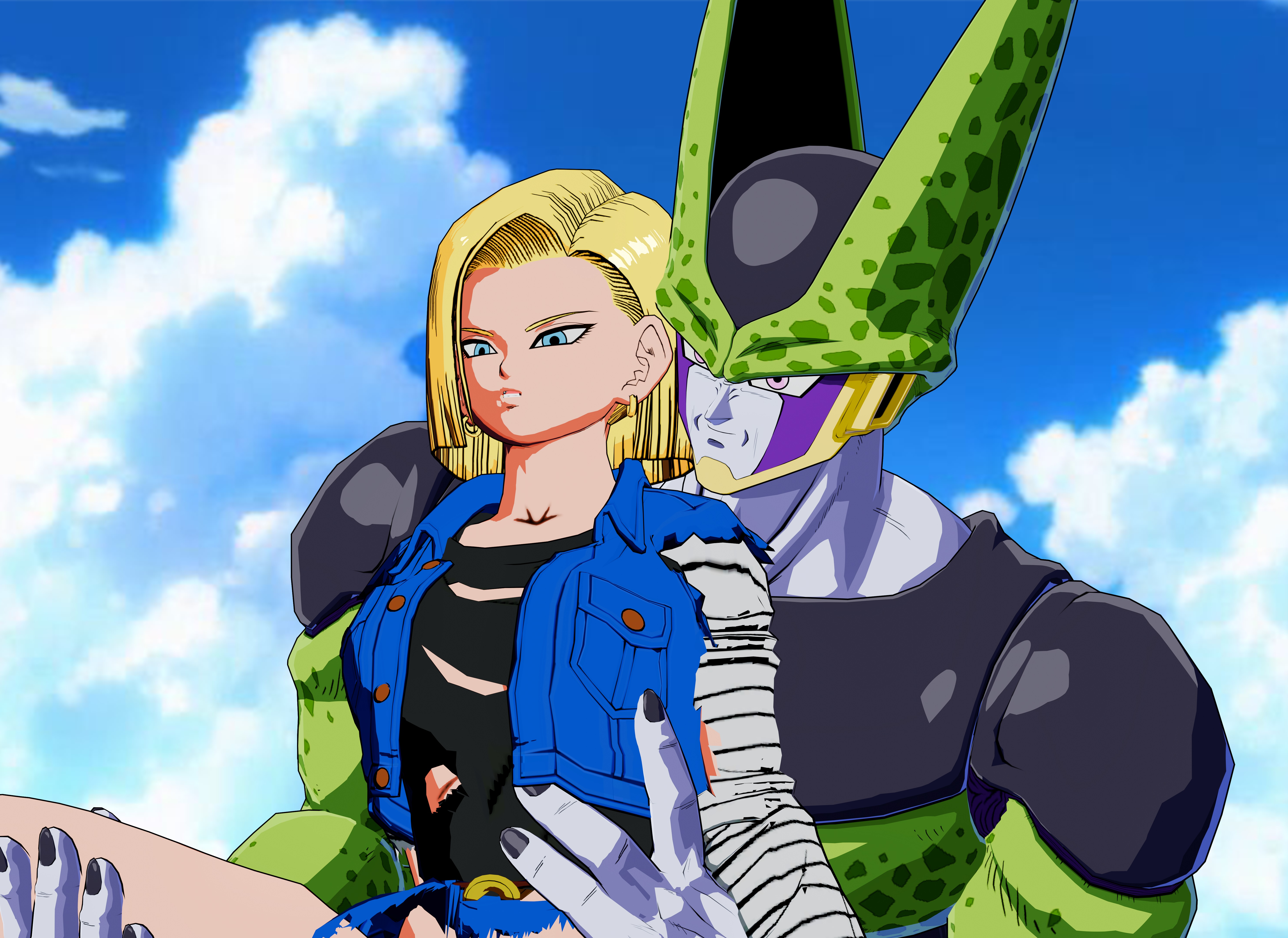 Cell and Android 18 entaglement