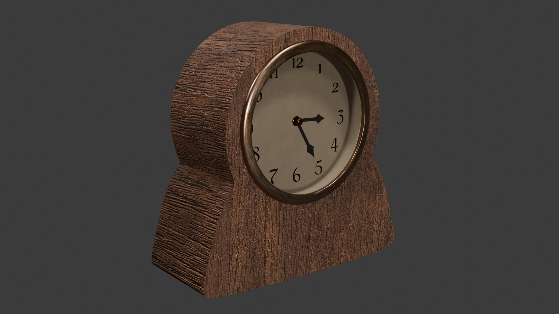 3D Old Table Clock