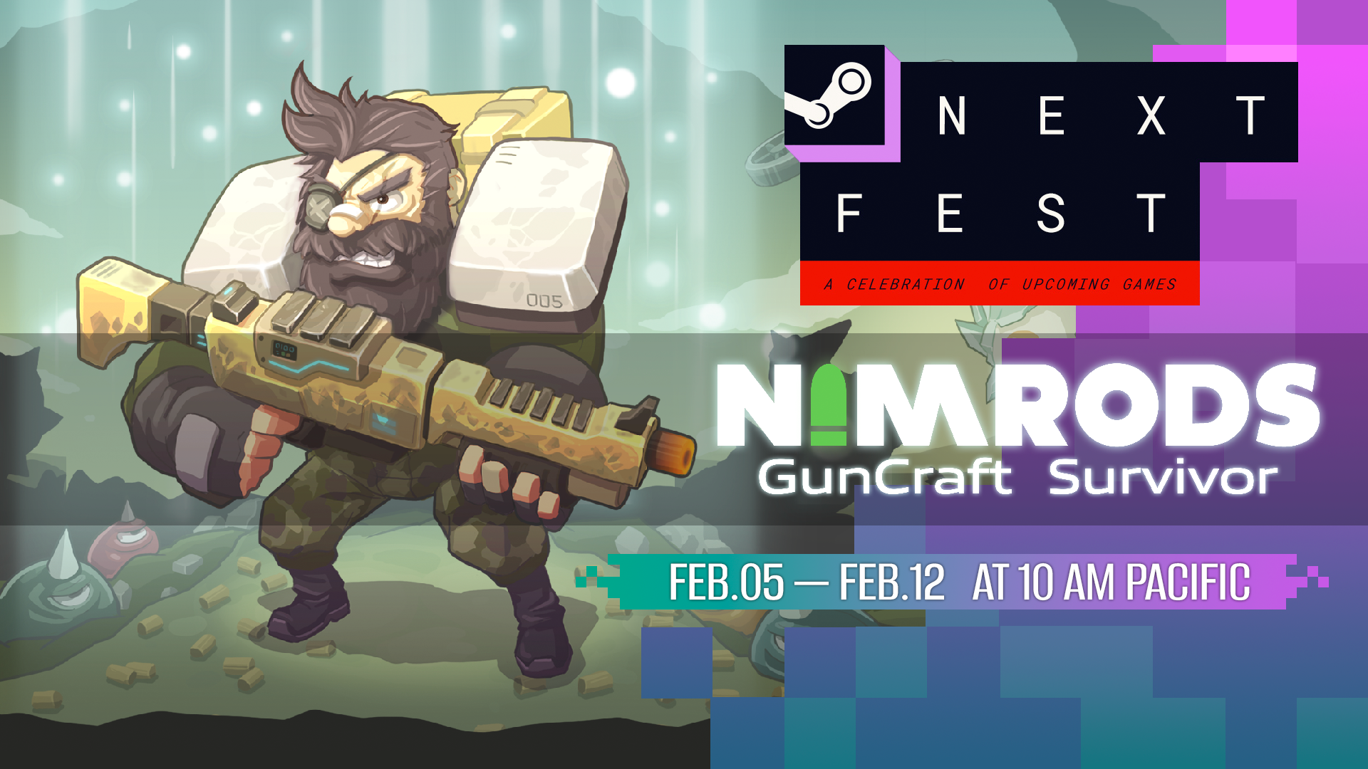 Steam Next Fest: 5-12 Feb - NIMRODS - Demo By Fiveamp