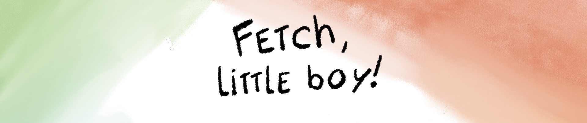 Fetch little boy !
