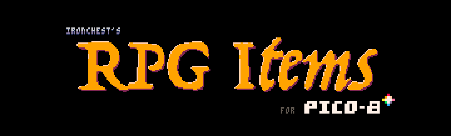 Ironchest's RPG items for PICO-8