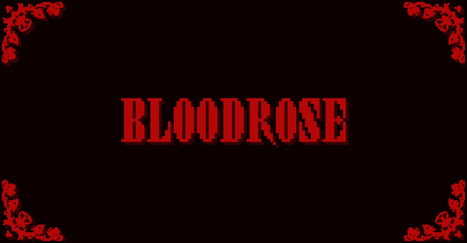 BLOODROSE Gothic Pixel Font