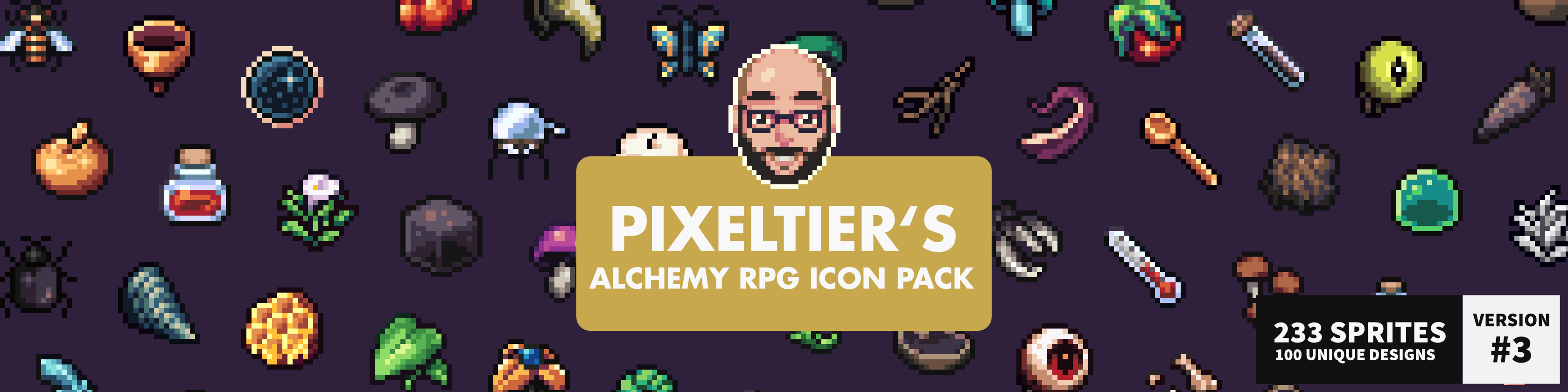 Pixeltier's Alchemy RPG Icon Pack /// Pixel Art