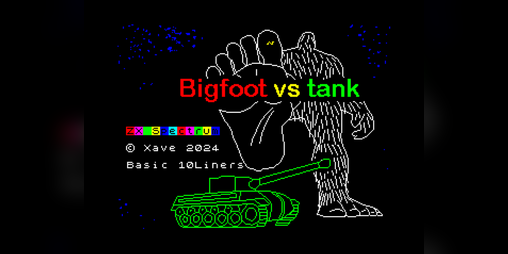 Cover image for Bigfoot vs Tanque (Sinclair ZX Spectrum) by Xave