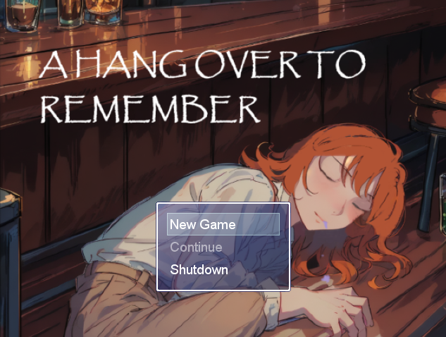 Cover image for A hangover to remember (But a game that you won't)