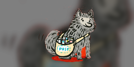 Cover image for Mail Dog's Quest, A Dogs At Work game