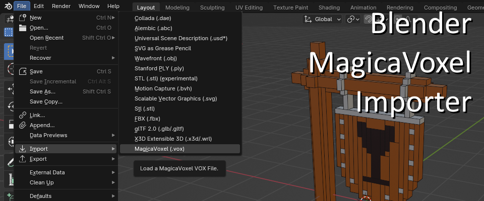 blender_magicavoxel addon