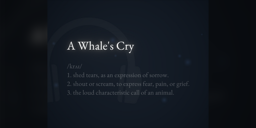 Cover image for A Whale's Cry