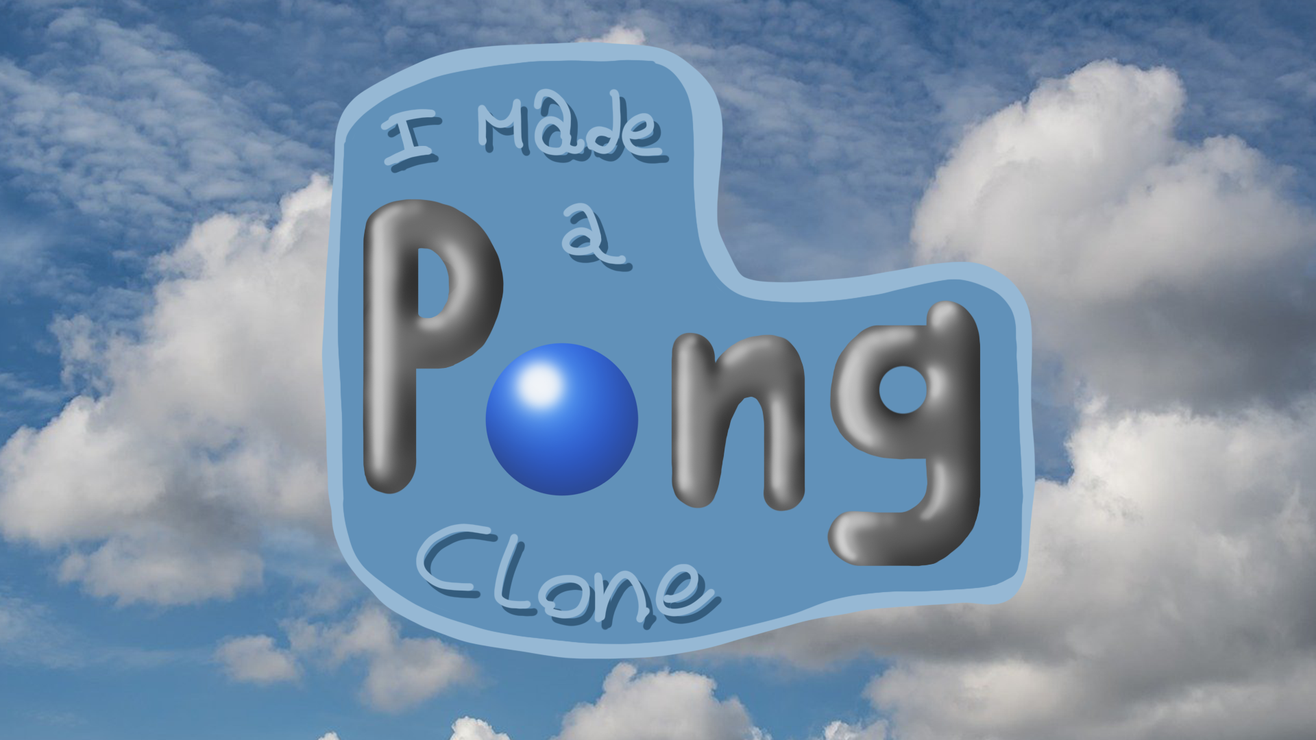I made a pong clone