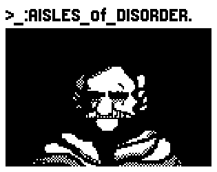 Cover image for >_:AISLES_of_DISORDER.
