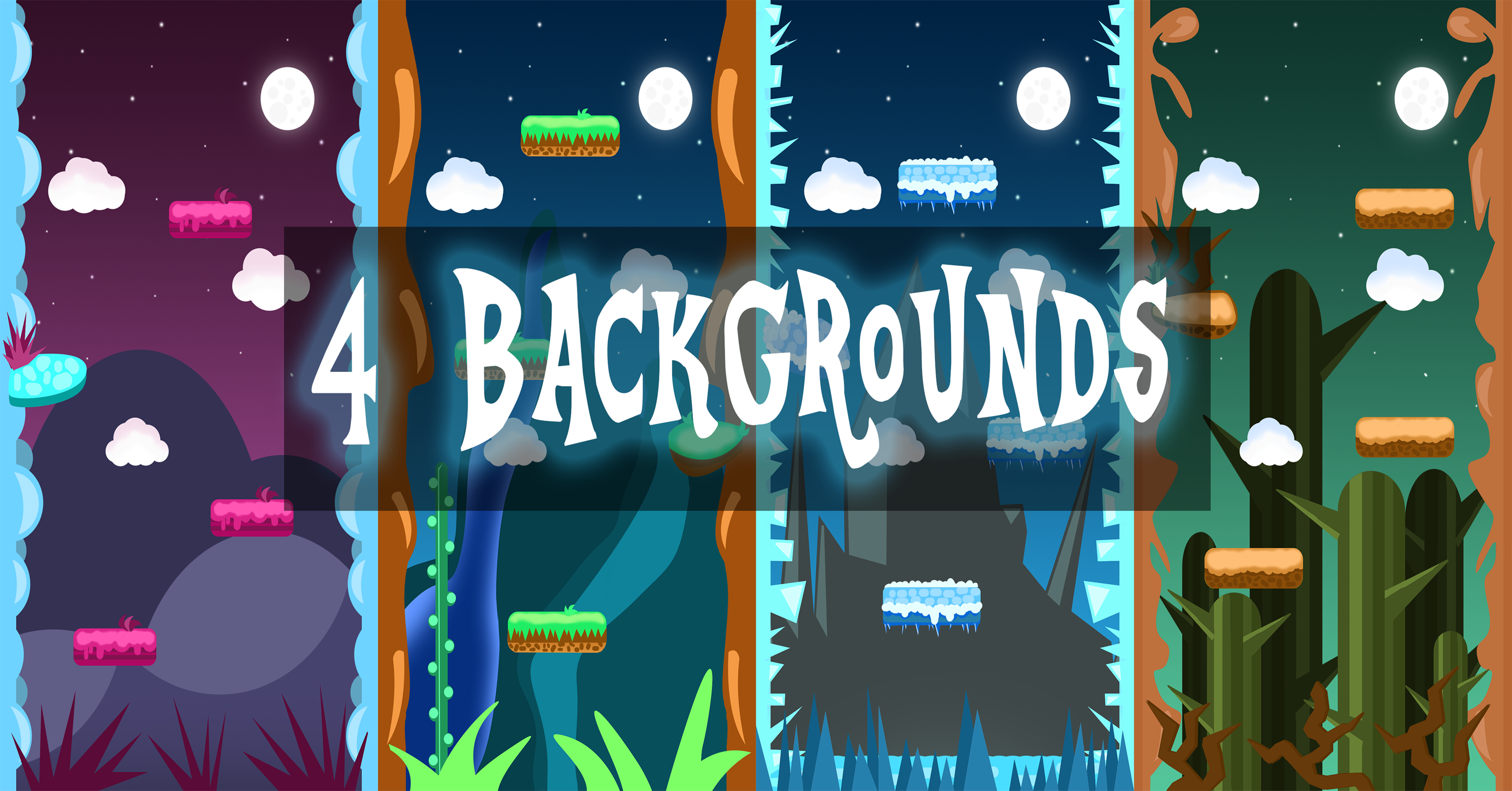 VERTICAL 2D GAME BACKGROUNDS