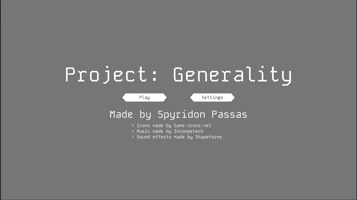 Cover image for Project: Generality