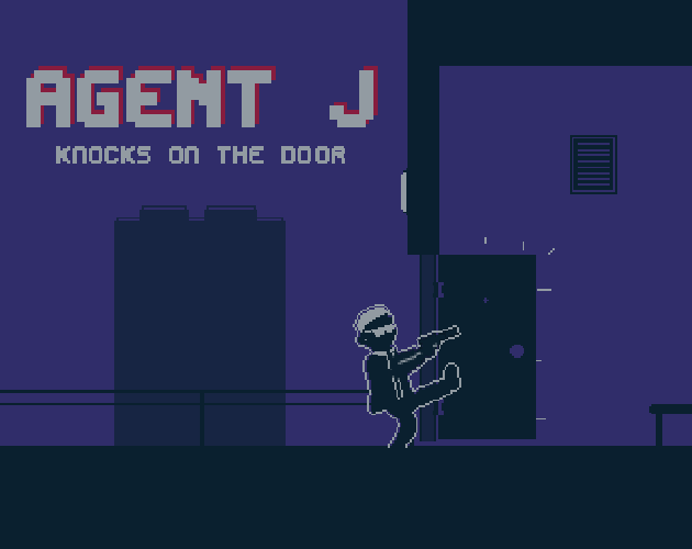 Agent J knocks on the door