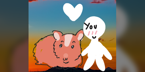 Cover image for low budget hamster dating sim