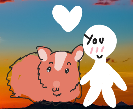 Cover image for low budget hamster dating sim