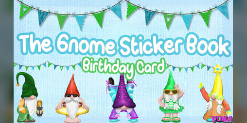 Cover image for The Gnome Sticker Book - Birthday e-Card
